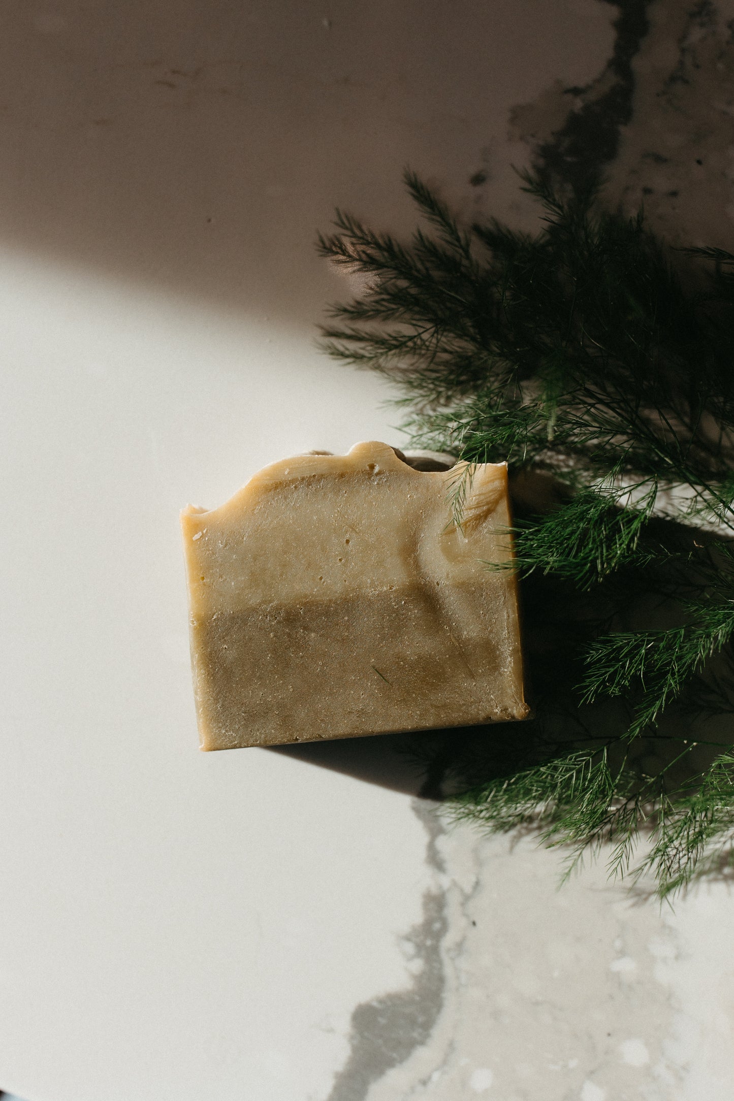 Tallow Soap Bar - Spearmint & Spirulina