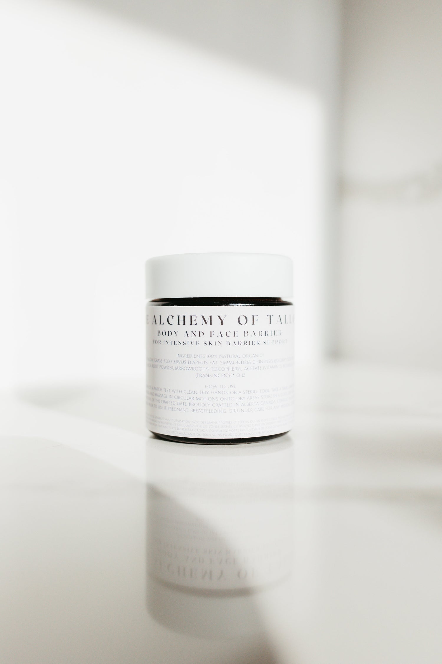 Face cream with grass fed tallow and bakuchiol for visibly smooth skin. 