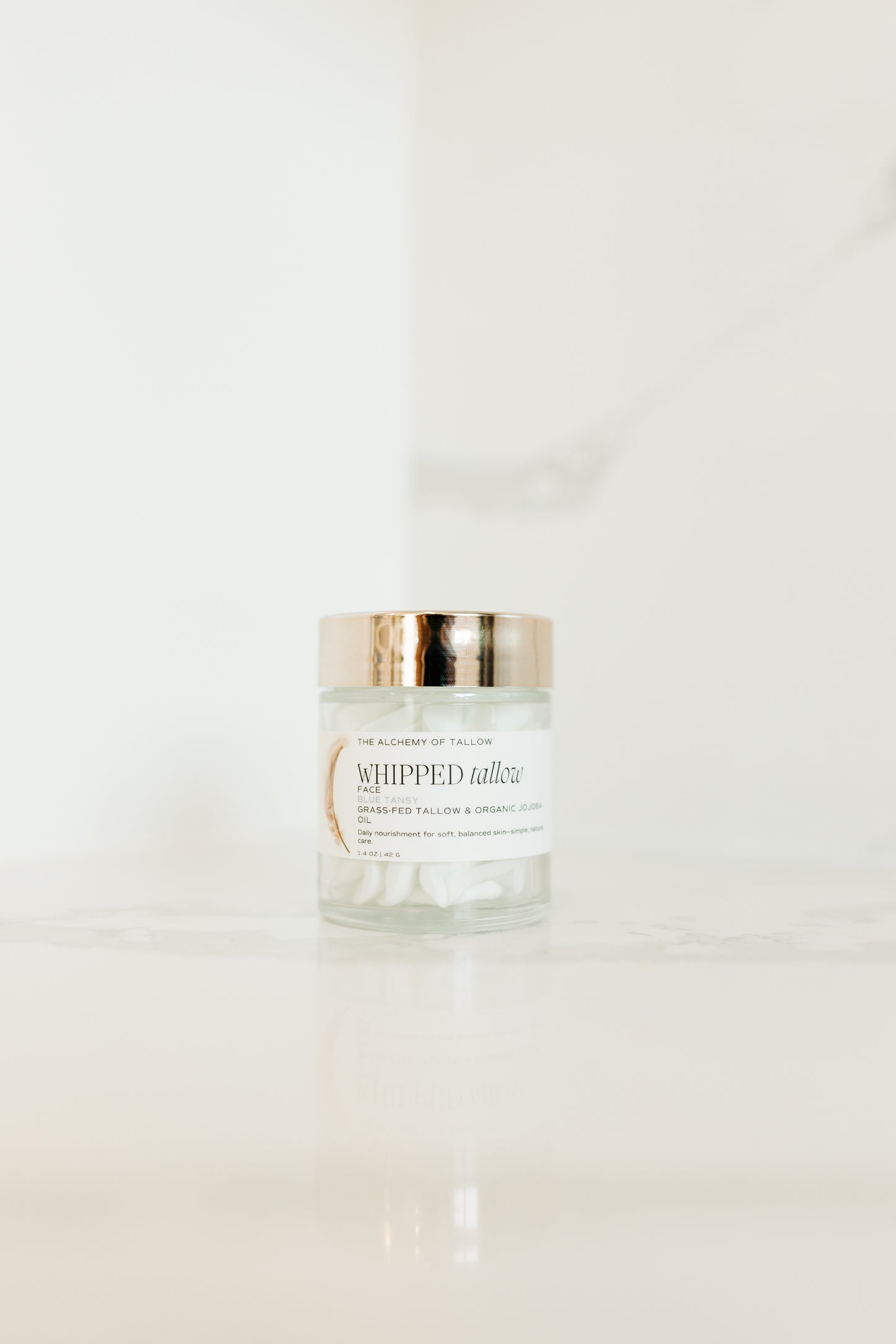 Blue tansy whipped grass fed tallow