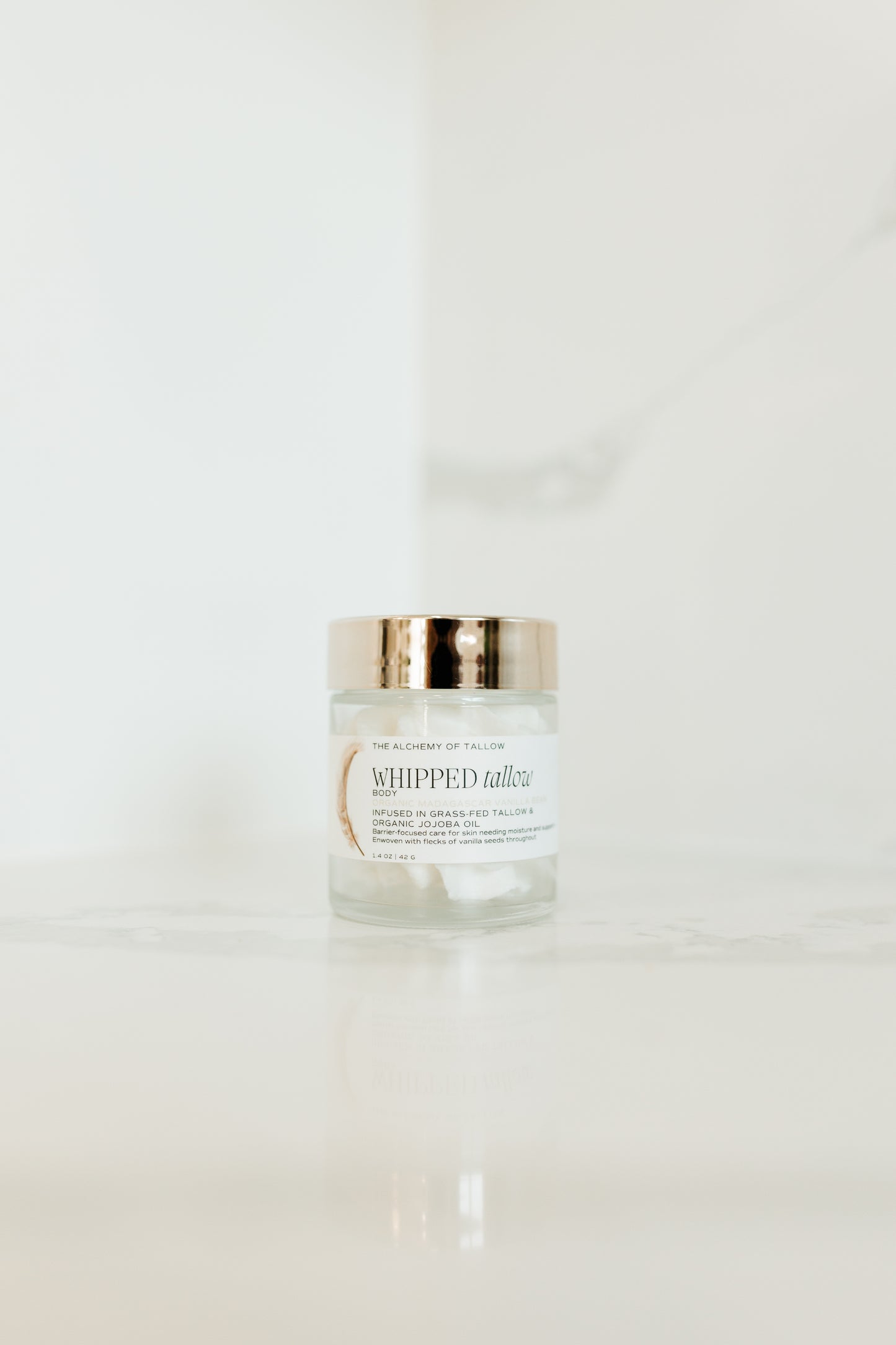 body organic vanilla bean whipped grass fed tallow 