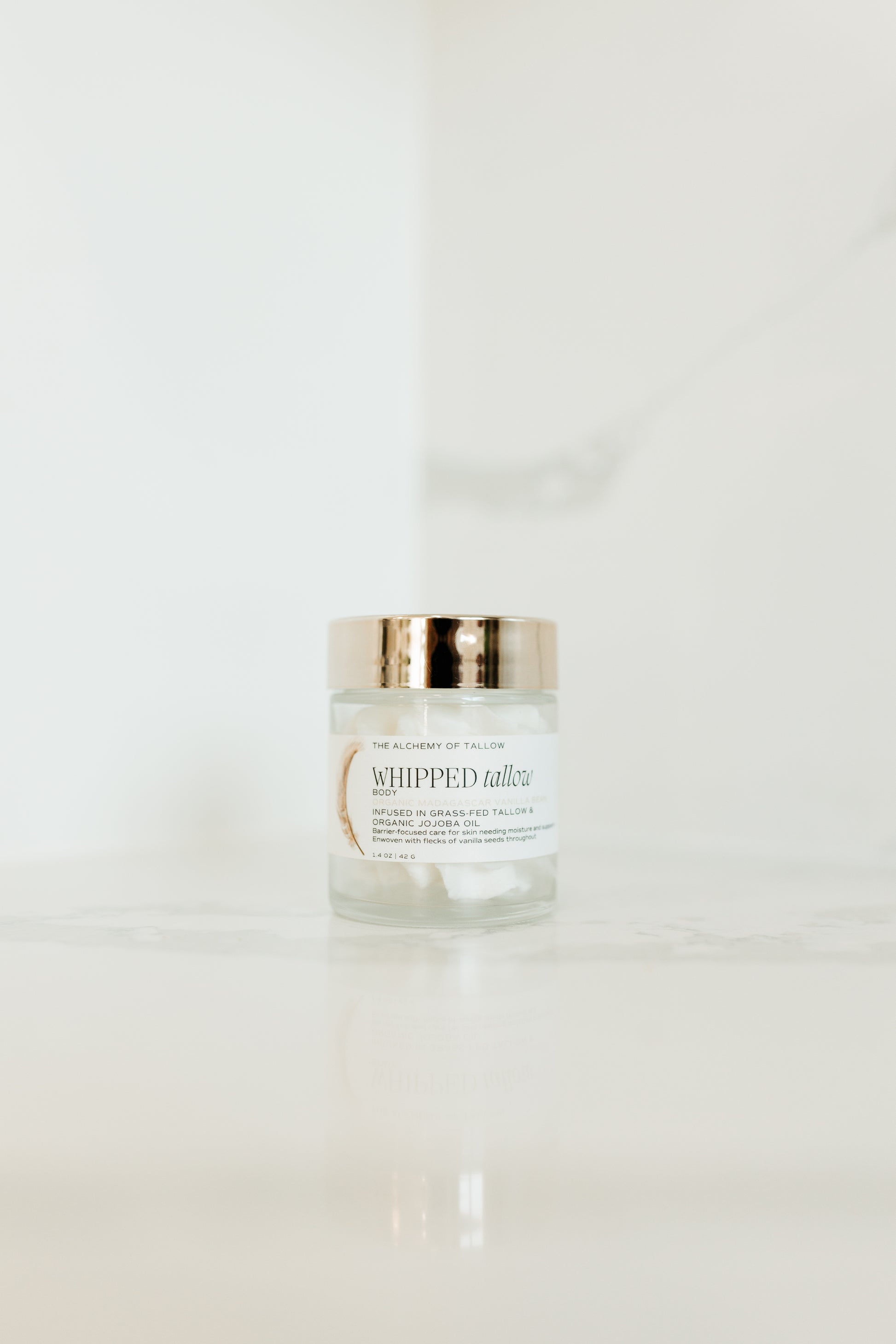 body organic vanilla bean whipped grass fed tallow 