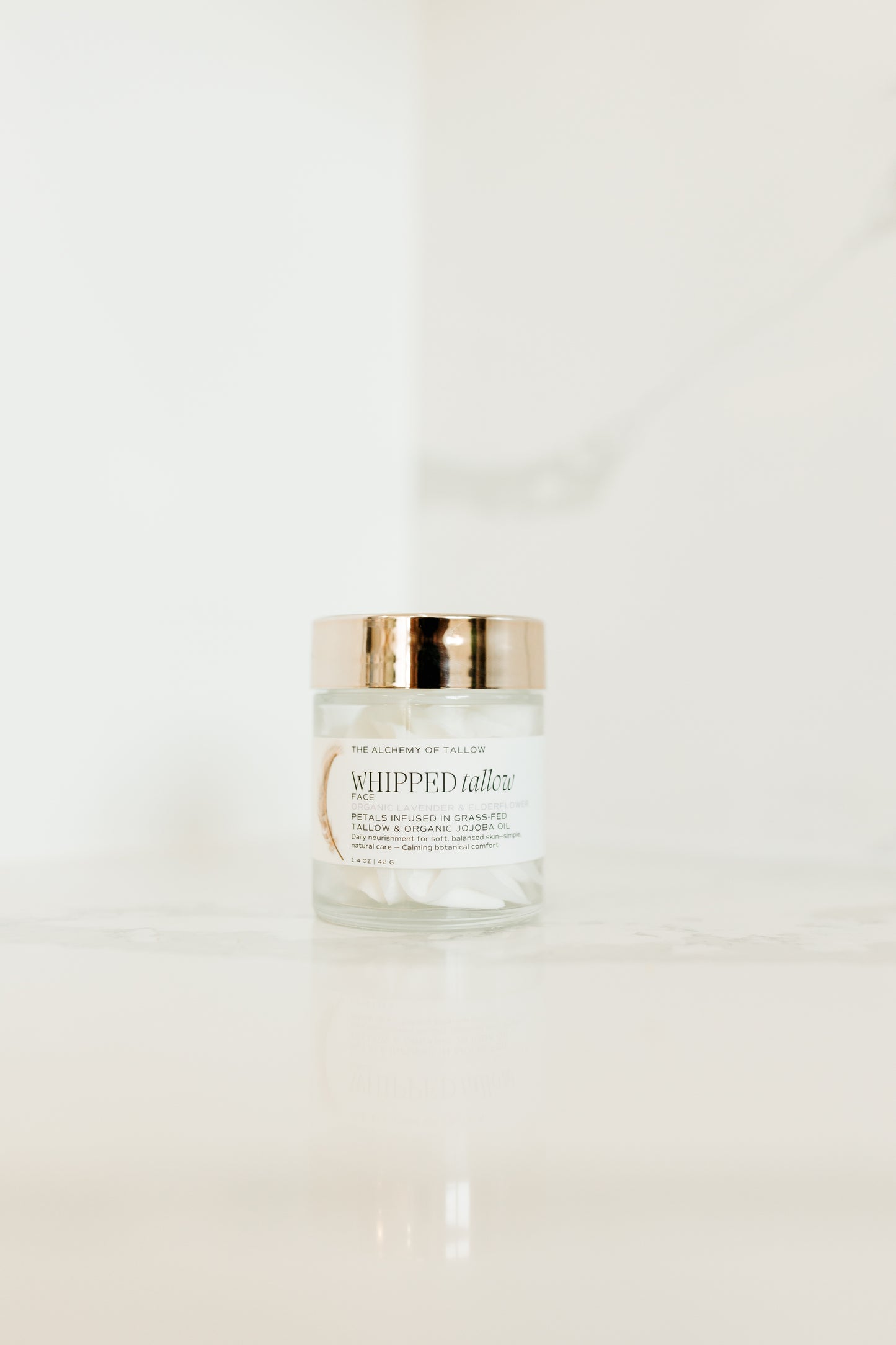 organic lavender and elderflower whipped grass-fed tallow